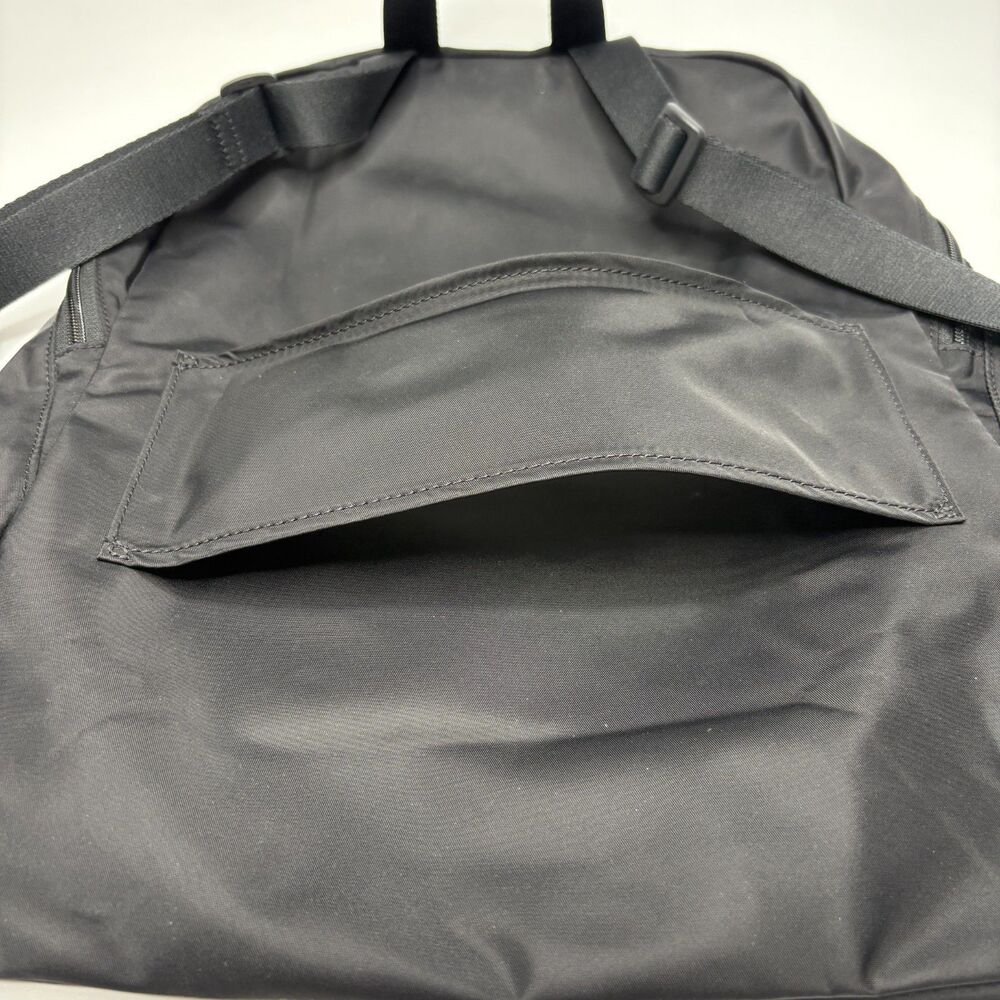 TUMI Voyageur Just in Case Black Nylon Backpack Monogrammed "SJN" - Picture 2 of 12